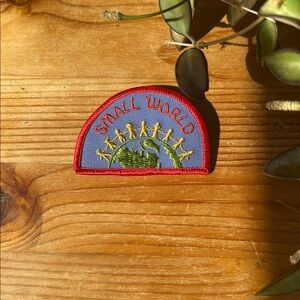 Vintage Small World Embroidered Patch